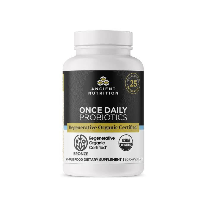 Ancient Nutrition Regenerative Organic Certified™ Once Daily Probiotics, 30 count