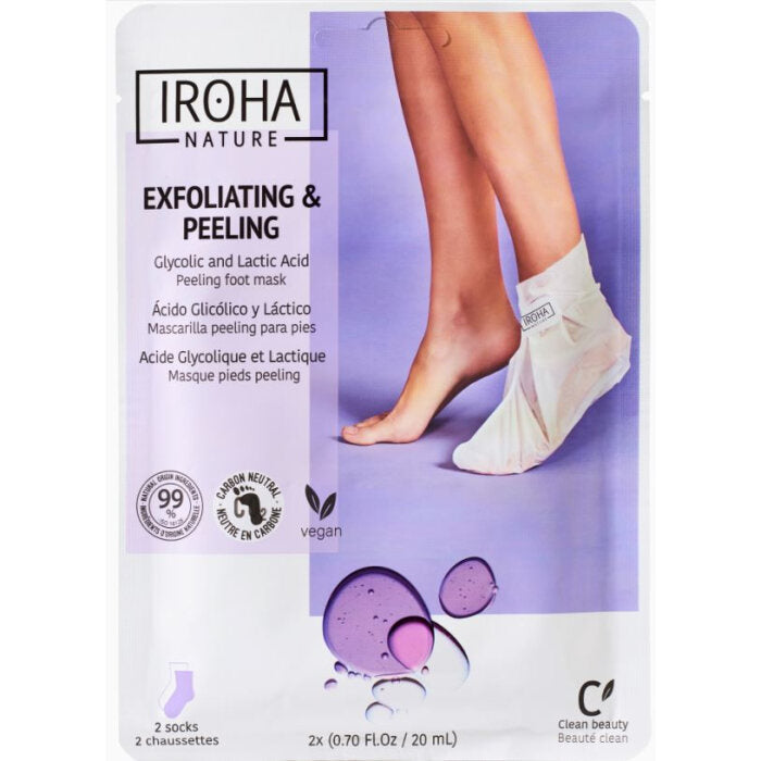 Iroha Nature Peeling & Exfoliating Foot Mask (2 Socks), .32 oz.