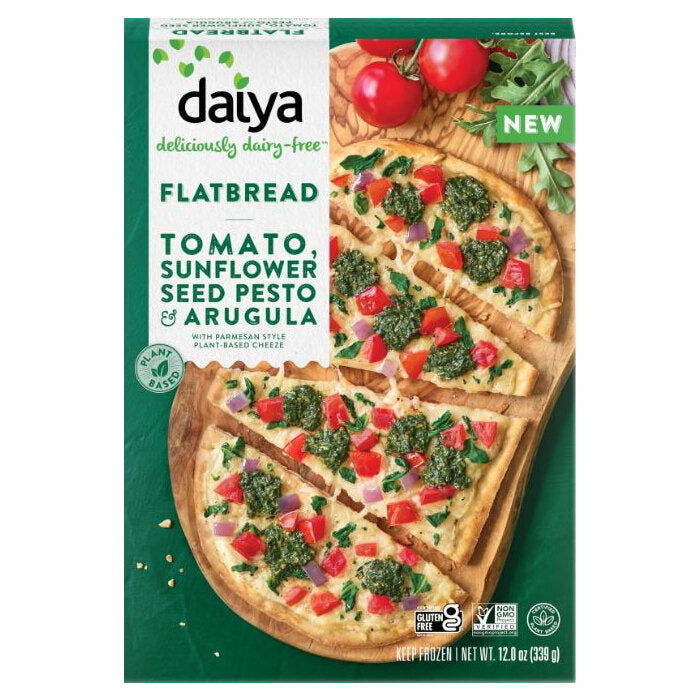 Daiya Mushroom Tomato, Sunflower Seed Pesto & Arugula Flatbread, 12 oz.