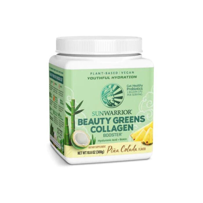 Sunwarrior Beauty Greens Collagen Booster Pina Colada, 10.6 oz.