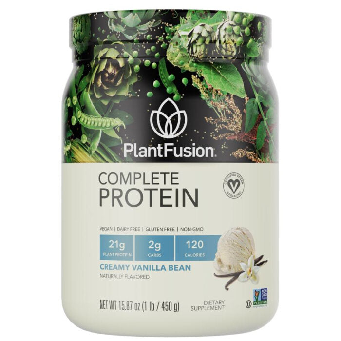 PlantFusion Complete Protein, Creamy Vanilla Bean Flavor, 1 lb.