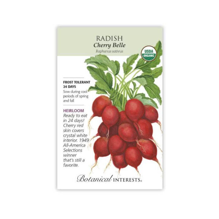 Botanical Interests Organic Radish Cherry Belle, 1 packet