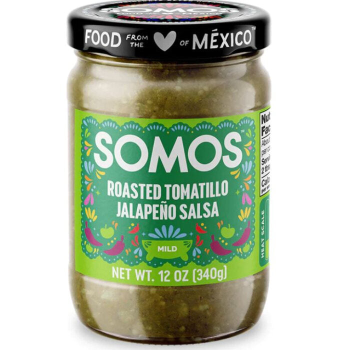 SOMOS Roasted Tomatillo Jalapeno Salsa, 10 oz.