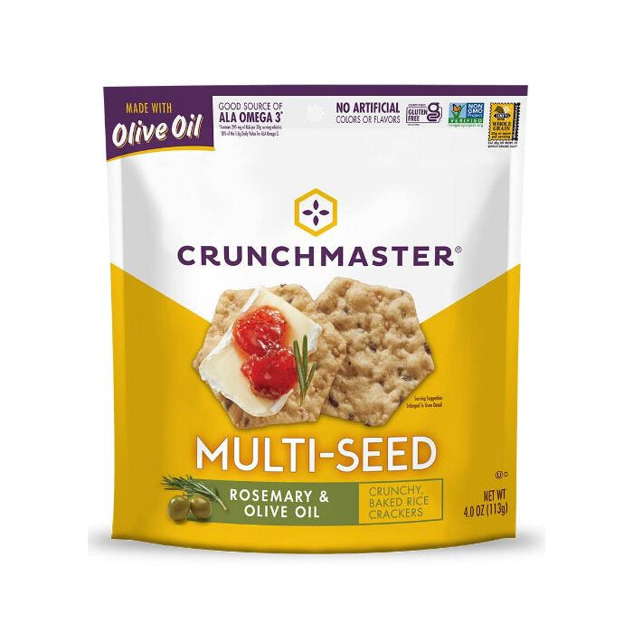 Crunchmaster Multi-Seed Rosemary and Olive Oil Crackers, 4.5 oz.