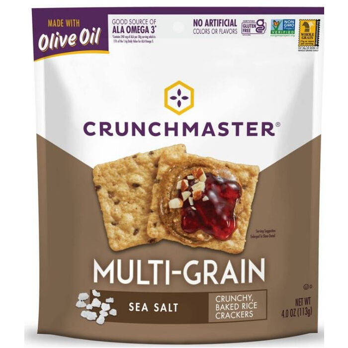 Crunchmaster Multi-Grain Sea Salt Crackers, 4 oz.