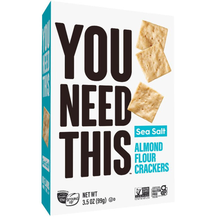 You Need This Almond Flour Crackers Sea Salt, 3.5 oz.