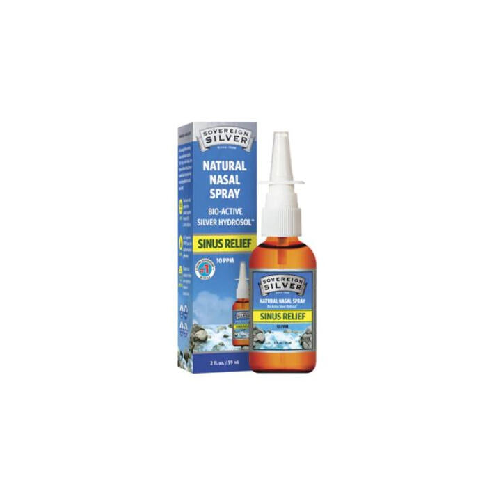 Sovereign Silver Bio-Active Silver Hydrosol Sinus Relief Spray, 2 fl. oz.