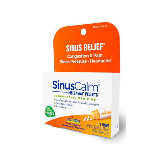 Boiron Homeopathic SinusCalm® Pellets, 2 Tubes