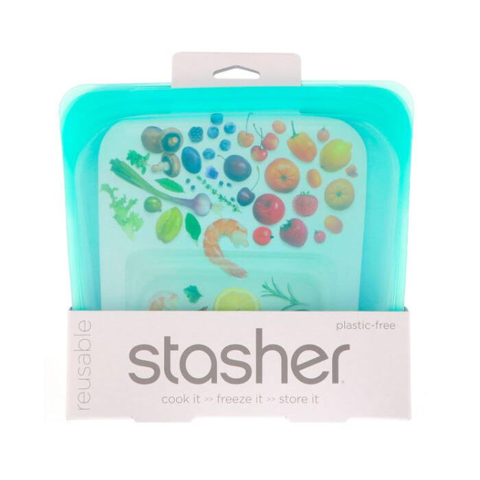 Stasher Sandwich Bag, Green