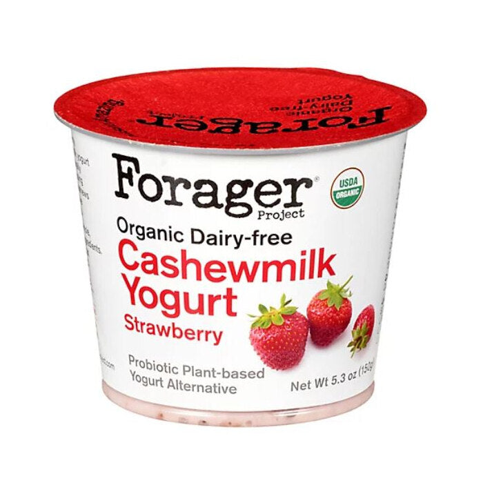 Forager Project Organic Gluten Free Cashew Yogurt Strawberry, 5.3 oz.