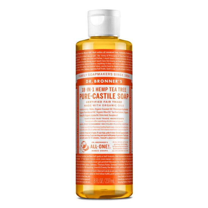 Dr. Bronner's Pure-Castile Liquid Soap, Tea Tree, 8 fl. oz.