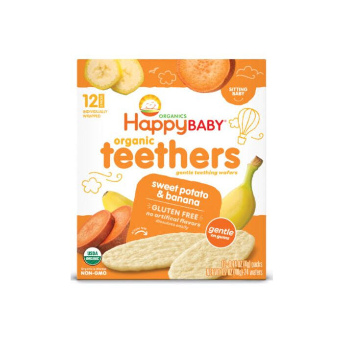 Happy Baby Sweet Potato & Banana Teethers, 1.7 oz.