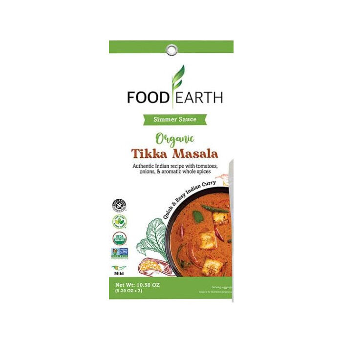 Food Earth Organic Tikki Masala Sauce, 10.58 oz.