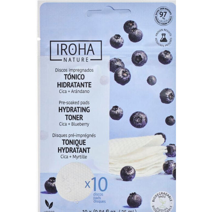 Iroha Nature Hydrating & Soothing Toner Pads, 10 pads