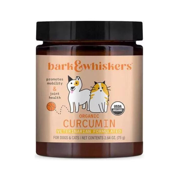 Bark & Whiskers Organic Curcumin for Cats and Dogs, 2.64 oz.