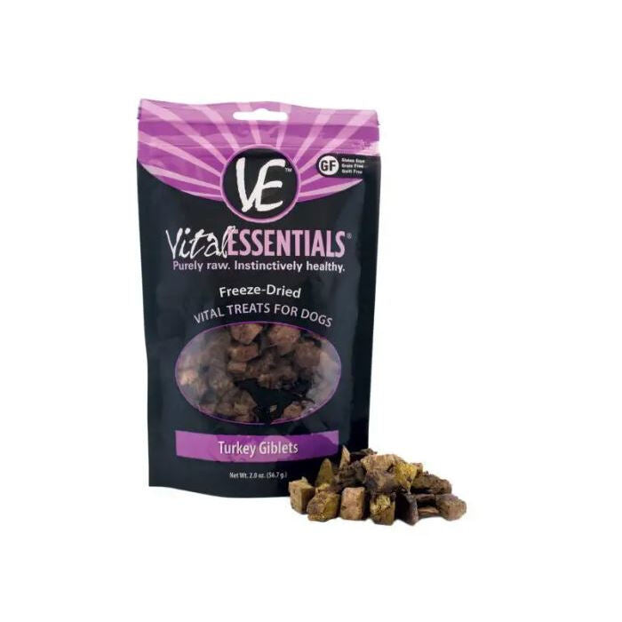 Vital Essentials Turkey Giblets Dog Treats, 2 oz.