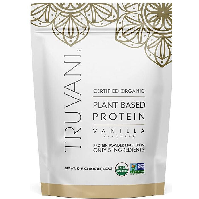 Truvani Vanilla Plant Protein Powder, 10.47 oz.