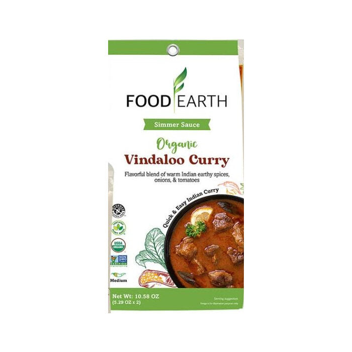 Food Earth Organic Vindaloo Curry Sauce, 10.58 oz.