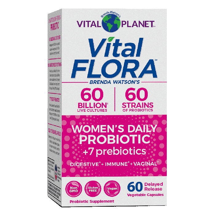 Vital Planet Vital Flora Women's Daily Probiotic, 60 Capsules