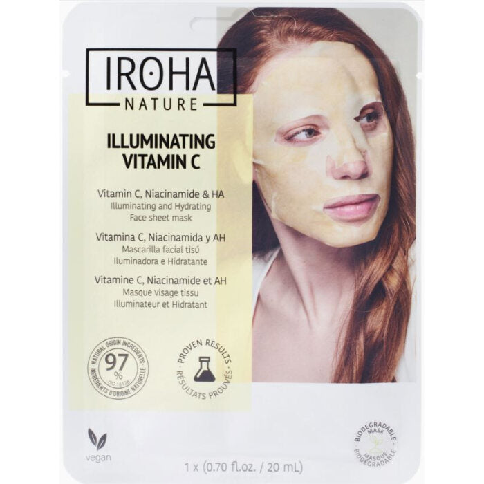 Iroha Nature Illuminating & Hydrating Sheet Mask, 0.7 oz.