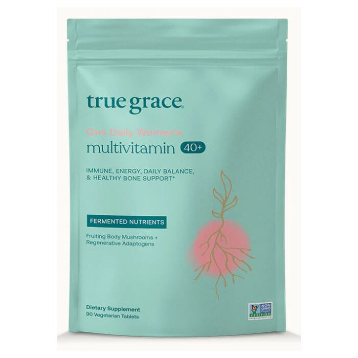 True Grace Women's 40+ Multivitamin Refill Pouch, 90 Tablets