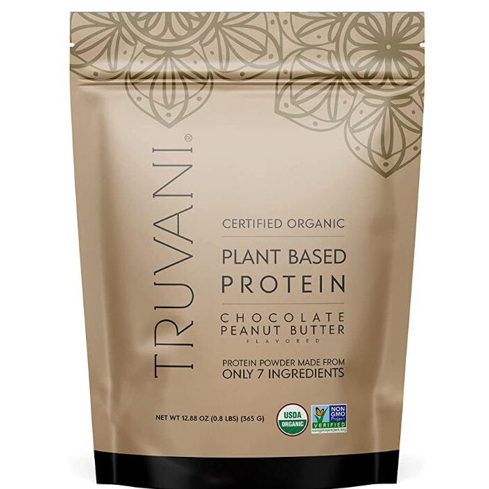 Truvani Chocolate Peanut Butter Plant Protein Powder, 12.88 oz.