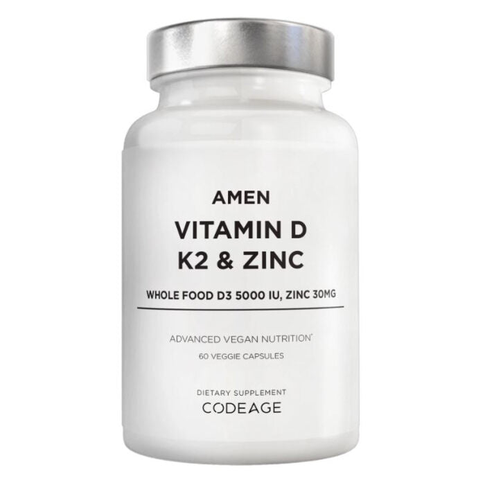 Codeage Amen Vitamin D, K2, & Zinc, 60 count