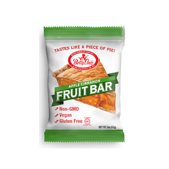 Betty Lou's Apple Cinnamon Fruit Bar, 2 oz.