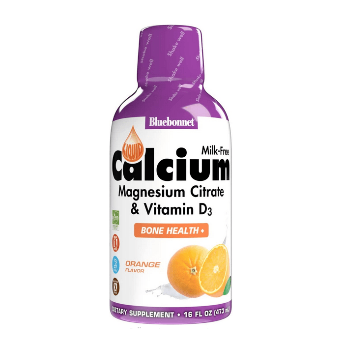 Bluebonnet Liquid Calcium Magnesium Plus D-3, Orange Flavor, 16 fl. oz.