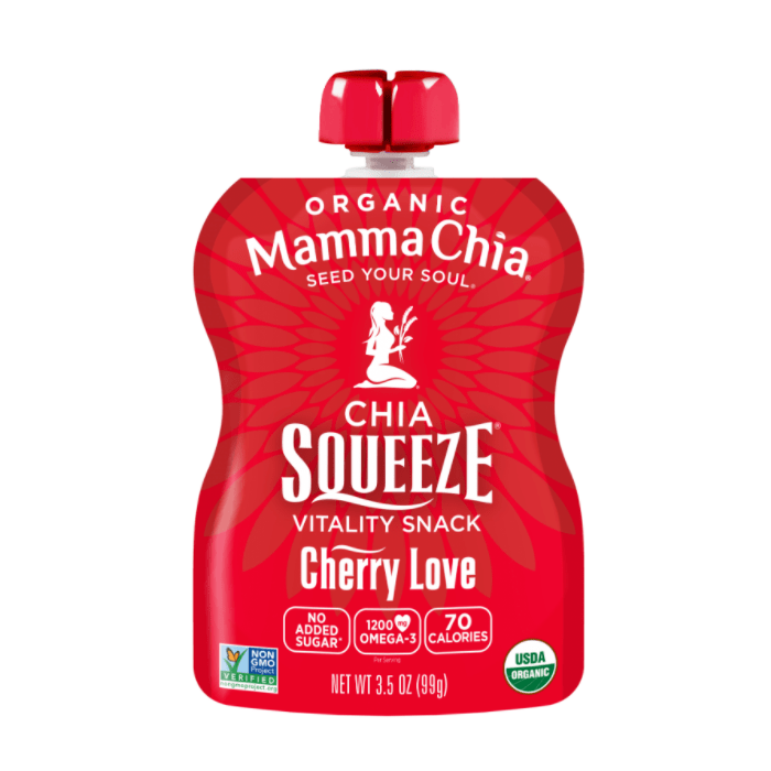 Mamma Chia Squeeze Cherry Love, 3.5 oz.