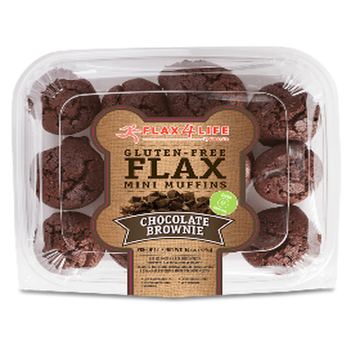 Flax4Life Chocolate Brownie Mini Muffins, 12 Count