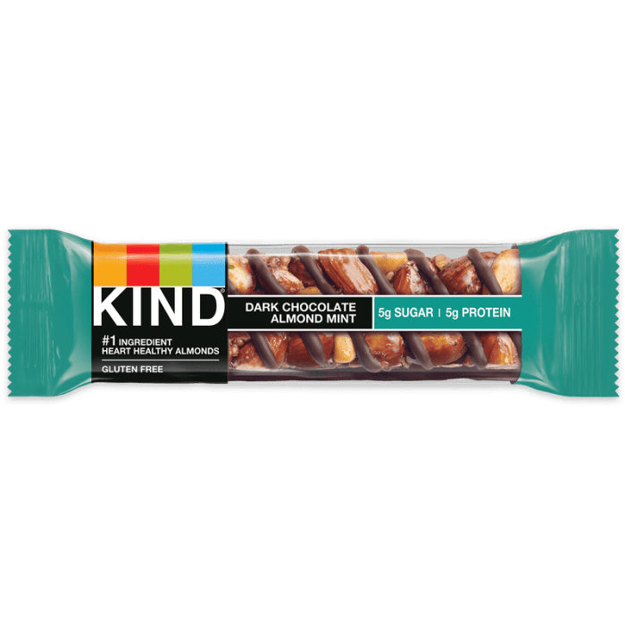 KIND Dark Chocolate Almond Mint Nut Bar