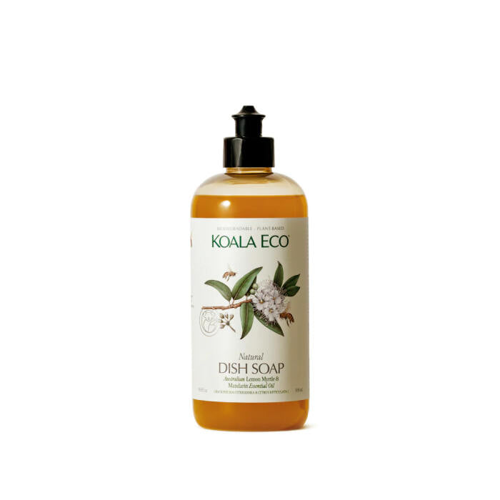 Koala Eco All-Natural Lemon Myrtle & Mandarin Plant-Based Dish Soap, 16.9 oz.