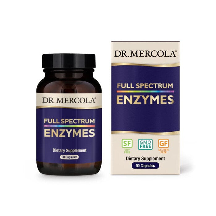 Dr. Mercola Full Spectrum Enzymes, 90 Capsules