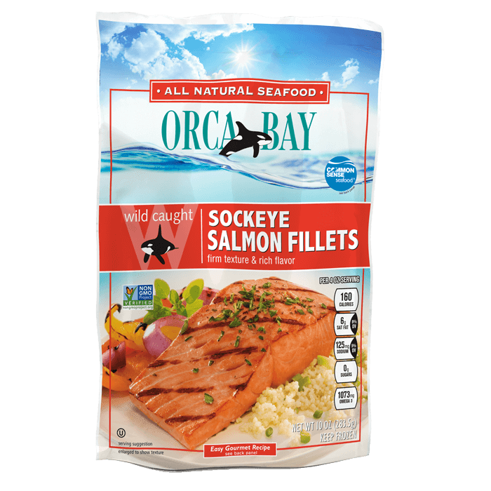 Orca Bay Sockeye Salmon Fillets, 10 oz.