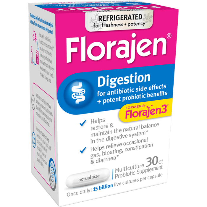 Florajen Digestion, 30 Capsules