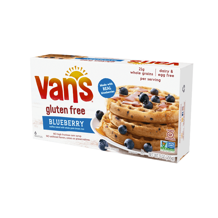 Vans Gluten Free Blueberry Waffles, 9 oz.