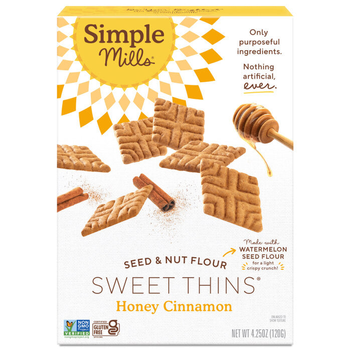 Simple Mills Sweet Thins Honey Cinnamon Cookies, 4.25 oz.