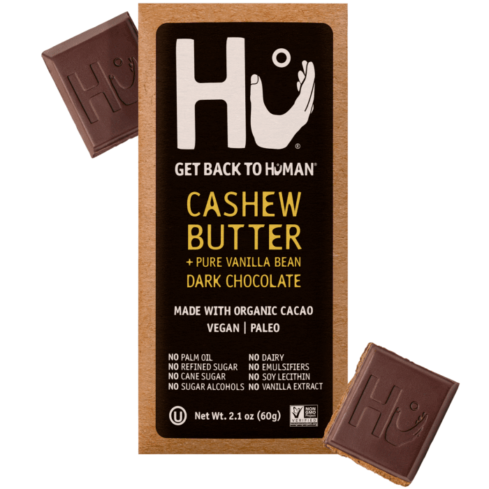 Hu Cashew Butter + Vanilla Bean Dark Chocolate Bar, 2.1 oz.