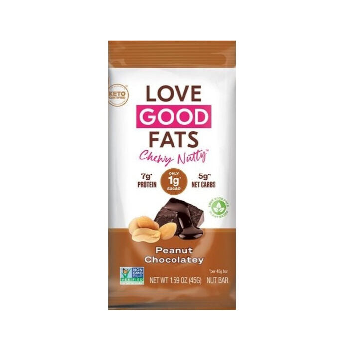 Love Good Fats Chewy Nutty Peanut Chocolately Bar, 1.59 oz.