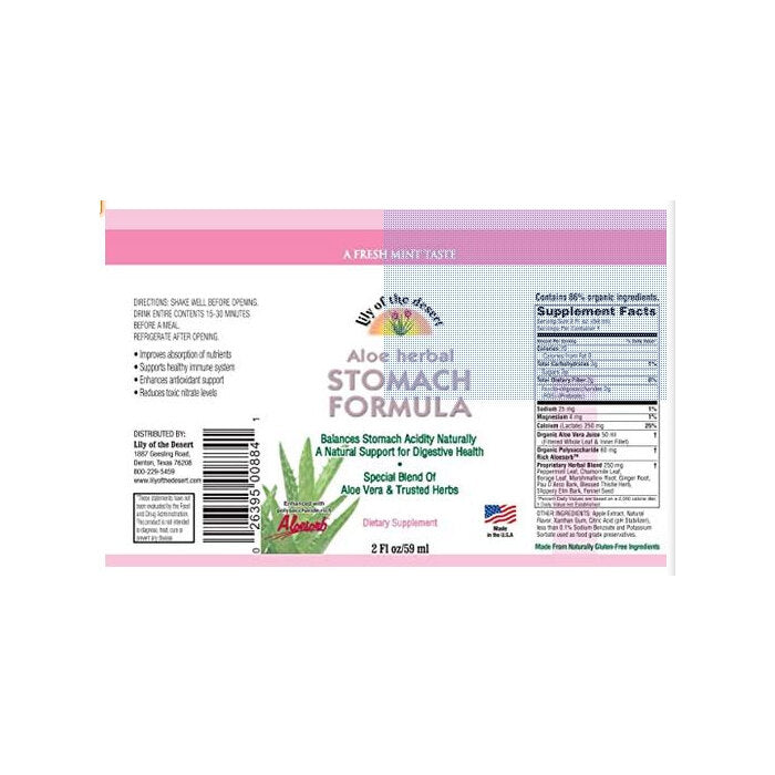 Lily of the Desert Stomach Formula Shots, 2 fl. oz.