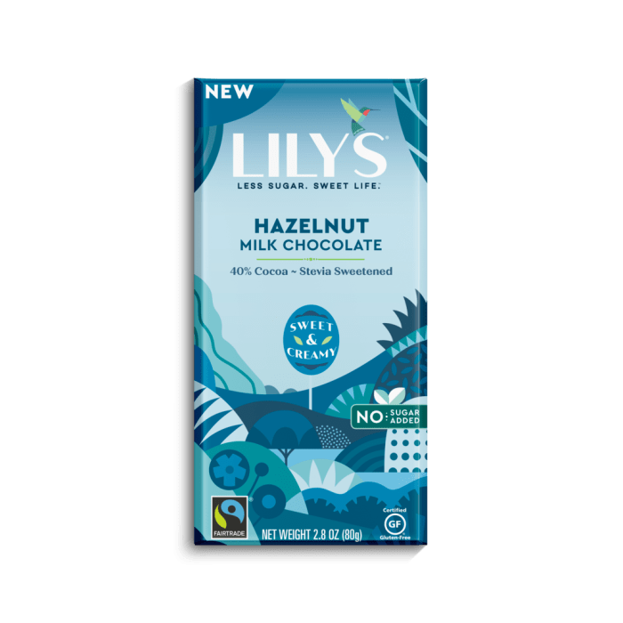 Lily's Hazelnut Milk Chocolate Bar, 2.8 oz.