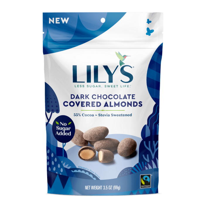 Lily's Dark Chocolate Covered Almonds, 3.5 oz.