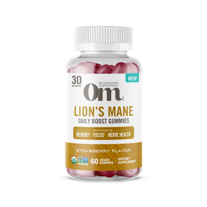 Om Lion's Mane Gummies, 60 gummies