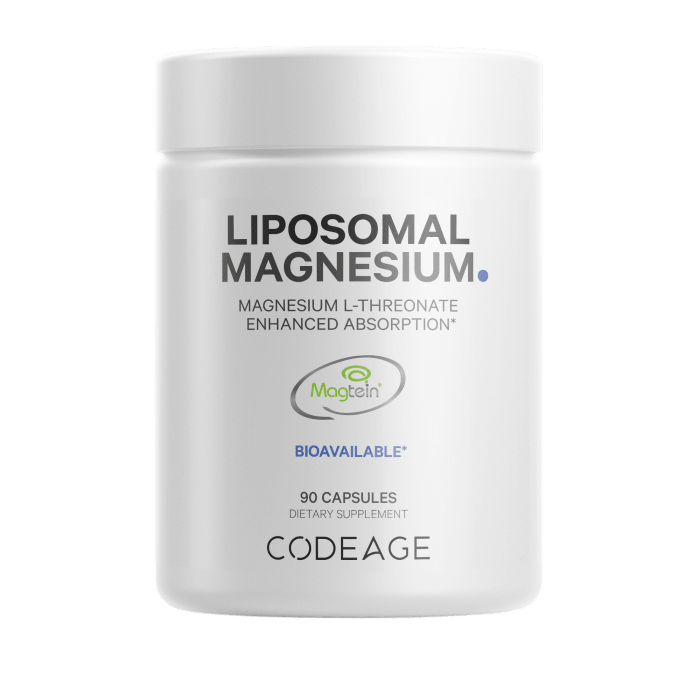 Codeage Liposomal Magnesium L-Threonate, 90 capsules