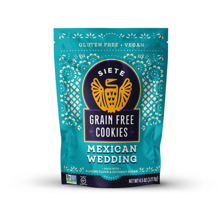 Siete Grain Free Cookies, Mexican Wedding, 4.5 oz.