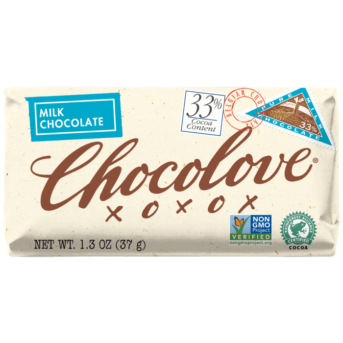 Chocolove Mini Milk Chocolate, 1.3 oz.