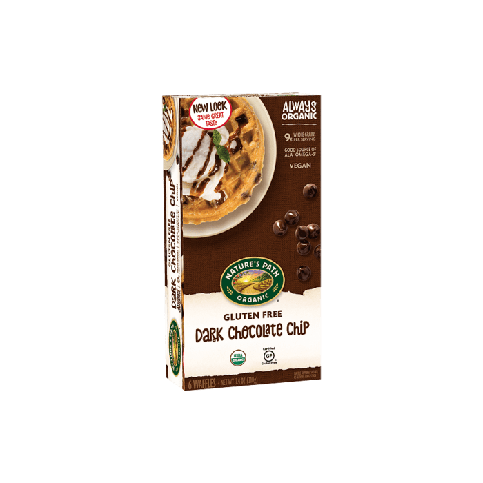 Nature's Path Dark Chocolate Chip Waffle, 6 Count