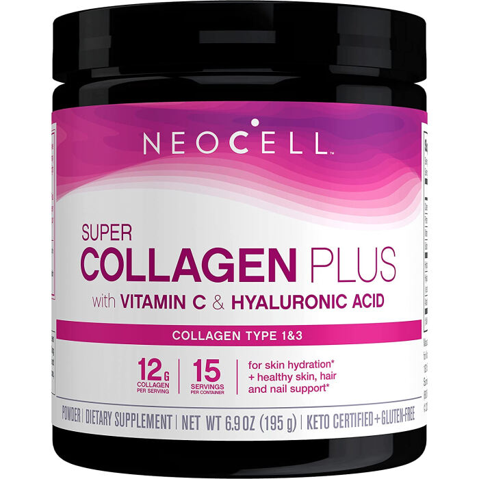 NeoCell Super Collagen Plus with Vitamin C & Hyaluronic Acid, 6.9 oz.