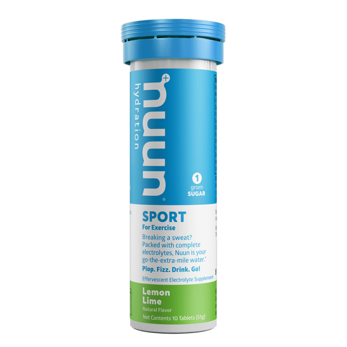 Nuun Sport Hydration Tablets, Lemon Lime, 10 Tablets